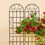 4 paquet de 4 treillis de jardin en métal 86,7 "x 19,7", rouille noire, supporte la croissance de fleurs en extérieur, pour le support des plantes-1717909075