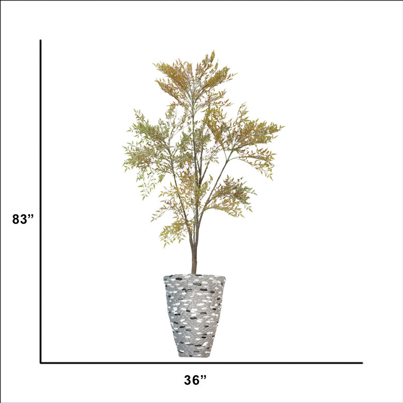 83'' Faux Bamboo Tree in Planter
