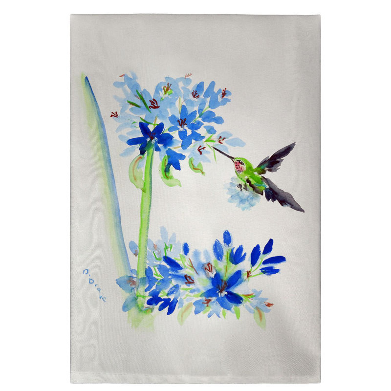 Serviette à main fleurs Gilberte