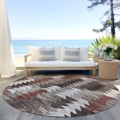 Malchow Washable Southwestern Indoor / Outdoor Rug