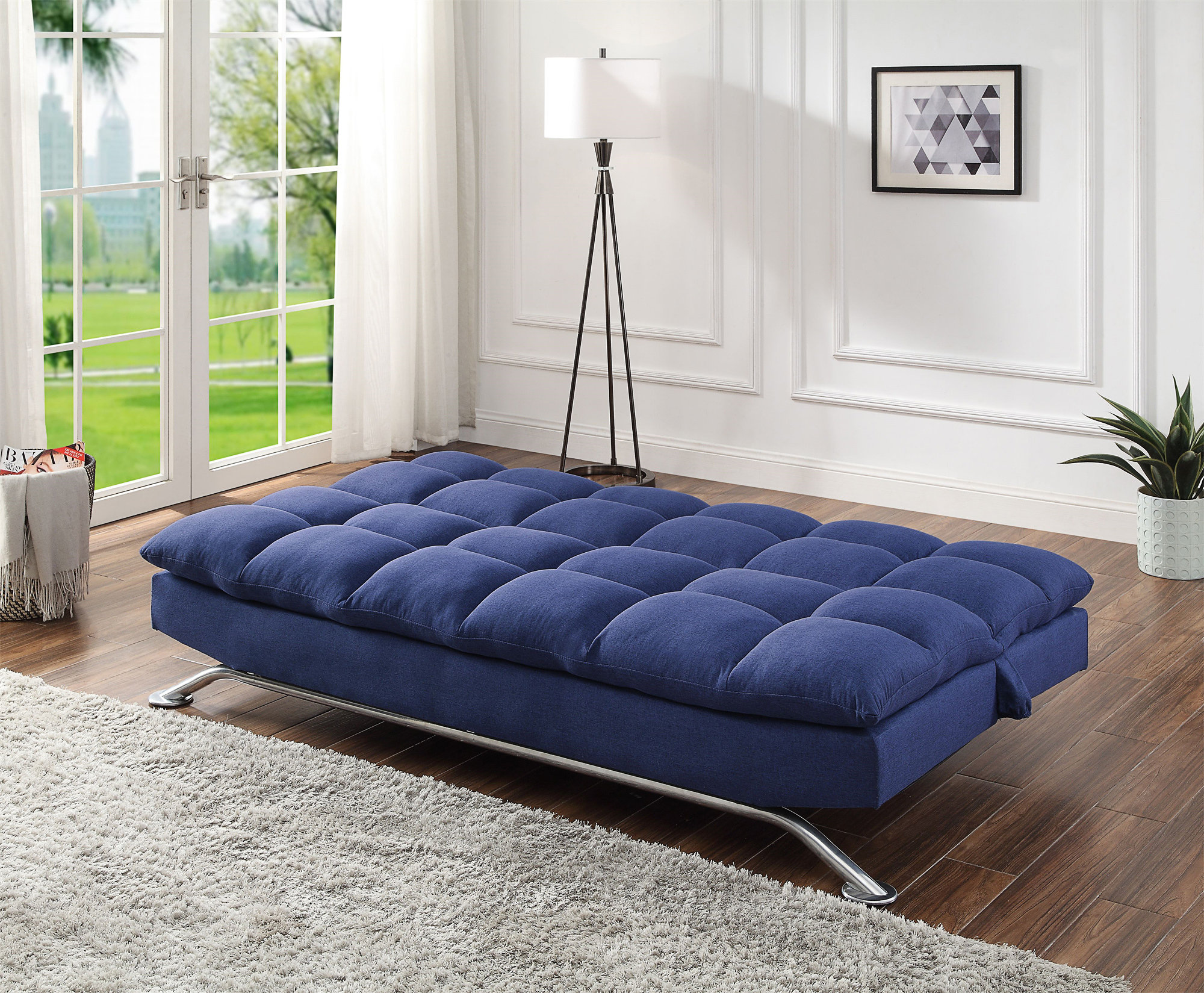Mastery Spektakulær Kan beregnes Latitude Run® Dominisha 76'' Upholstered Sleeper Sofa,loveseat,tufted sofa, couch with metal legs | Wayfair