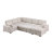 Upholstered Corner Sectional With Pull Out Loveseat And Storaged Chaise-1704753376