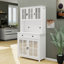 Armoire de rangement de 71 po avec comptoir pour four à micro-ondes