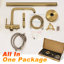Single Handle Floor Mounted Freestanding Tub Filler with Diverter-107665802
