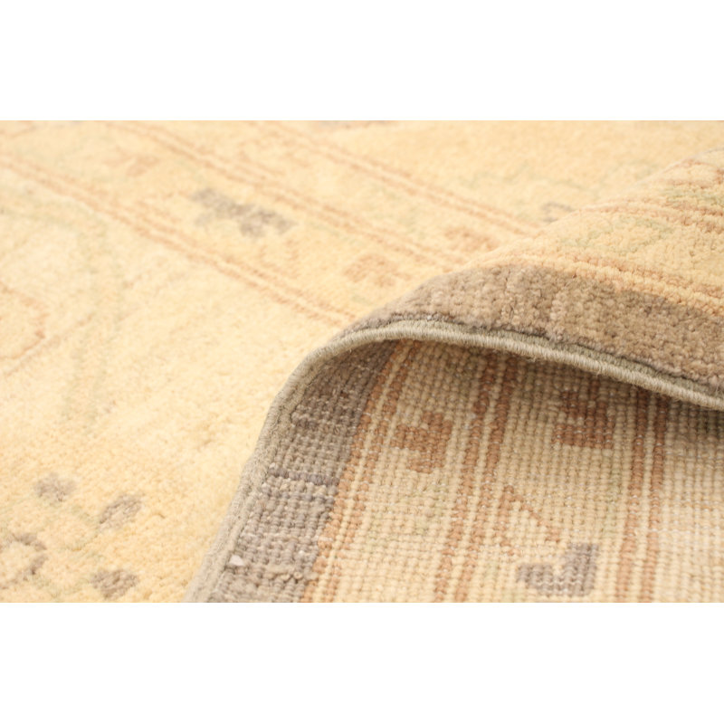Iwar One-of-a-Kind 9'11" X 13'5" 2010s Wool Area Rug in Ivory