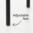 24" Upholstered Boucle Counter Stool with Arm