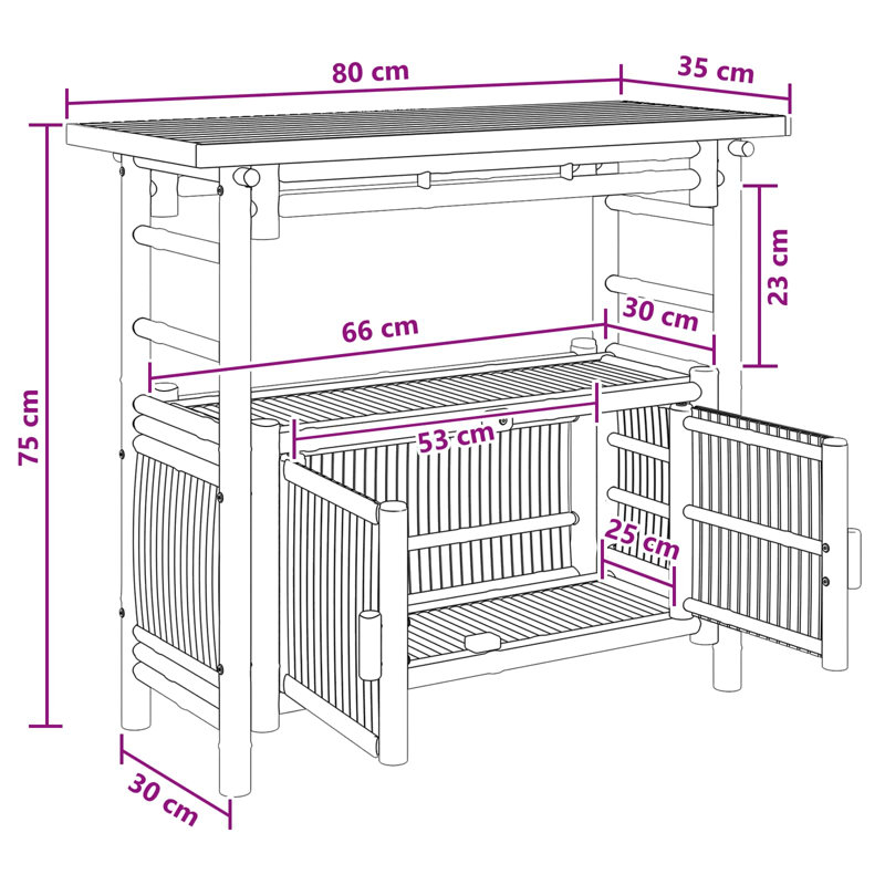 80cm Console Table