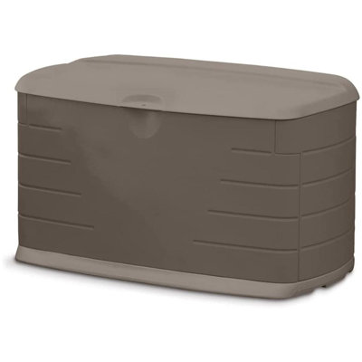 ColorLife 72.6 Gallon Water Resistant Lockable Deck Box in Gray by ColorLife