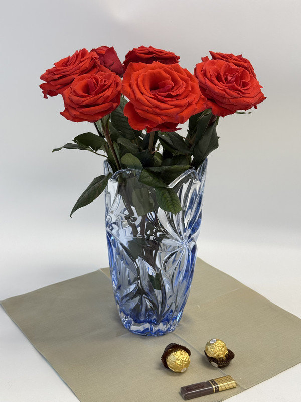 Vase à fleurs en cristal 11 po Aurum