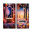 Celestial Dream Bathroom I - Ensemble de 2 décorations murales pour salle de bain-102582821-102582818