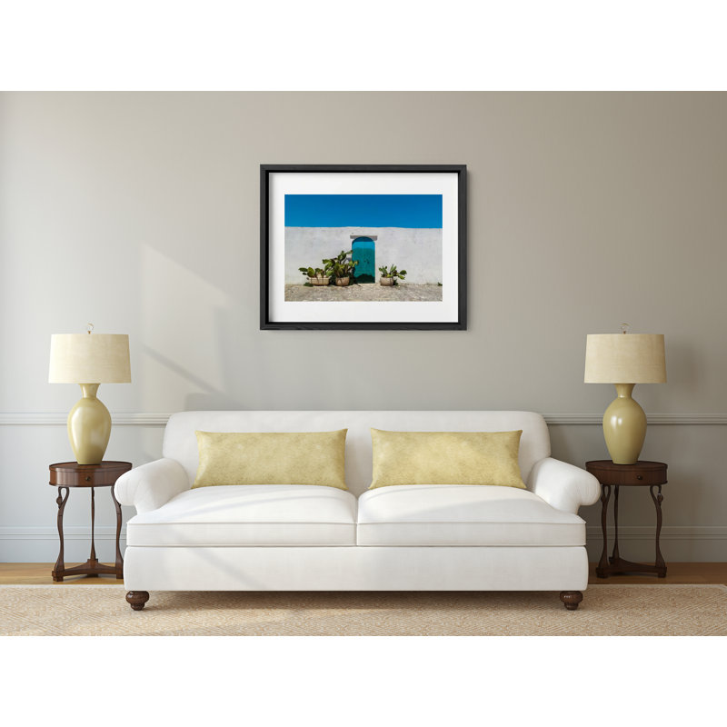 Doorway To Summer Print by Joseph Regan, Black, 22" H x 26" W x 0.75" D