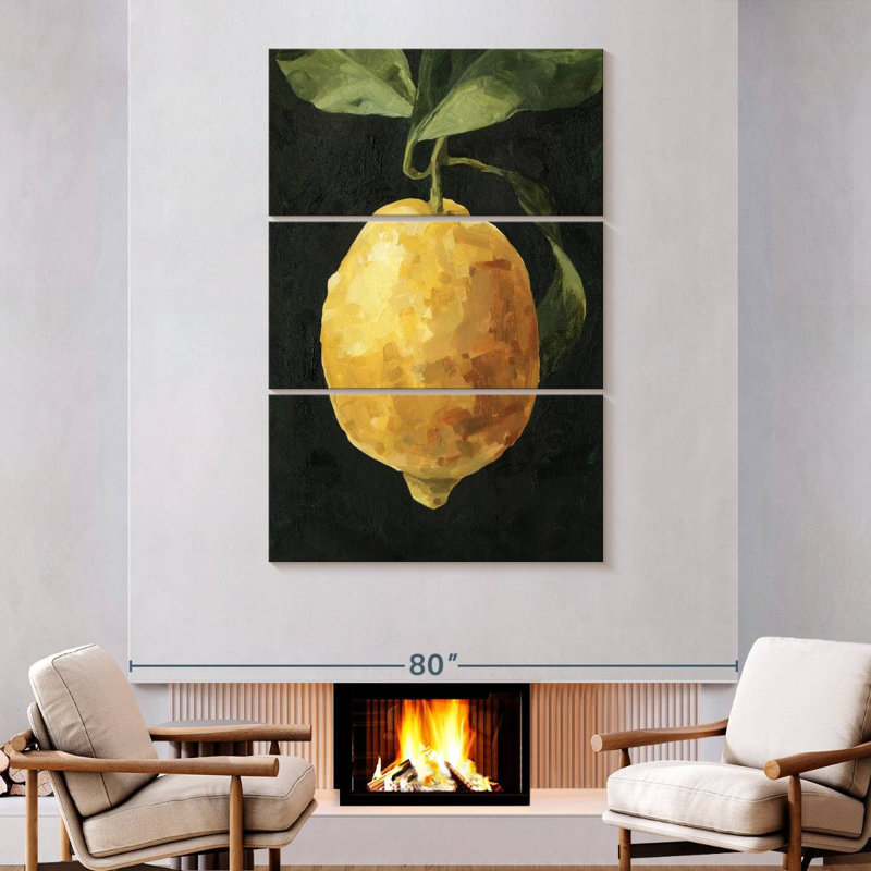 Yarlin Dark Lemon I, 74" H x 48" W