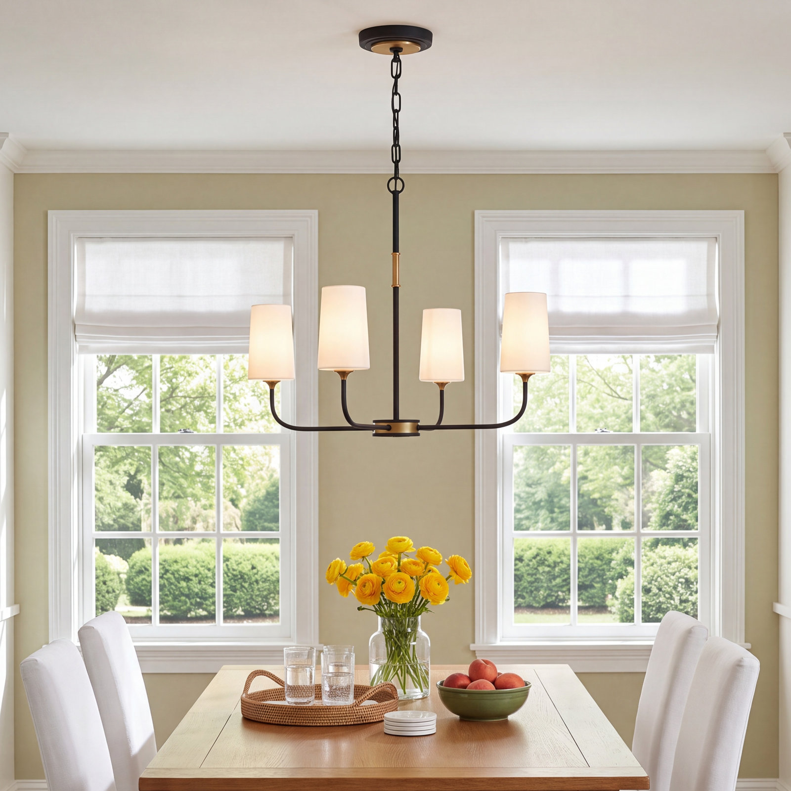 4 - Light Dimmable Chandelier, 96.5" H x 29" W x 29" D