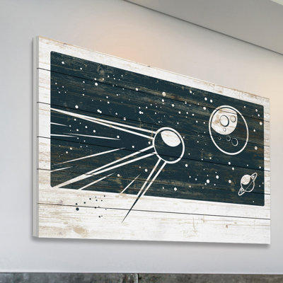 «Spoutnik's Orbit», reproduction sur bois blanc