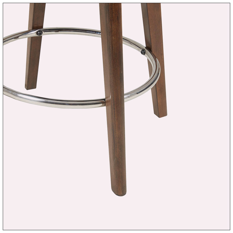 Kastner Swivel Upholstered Counter Stool, Beige