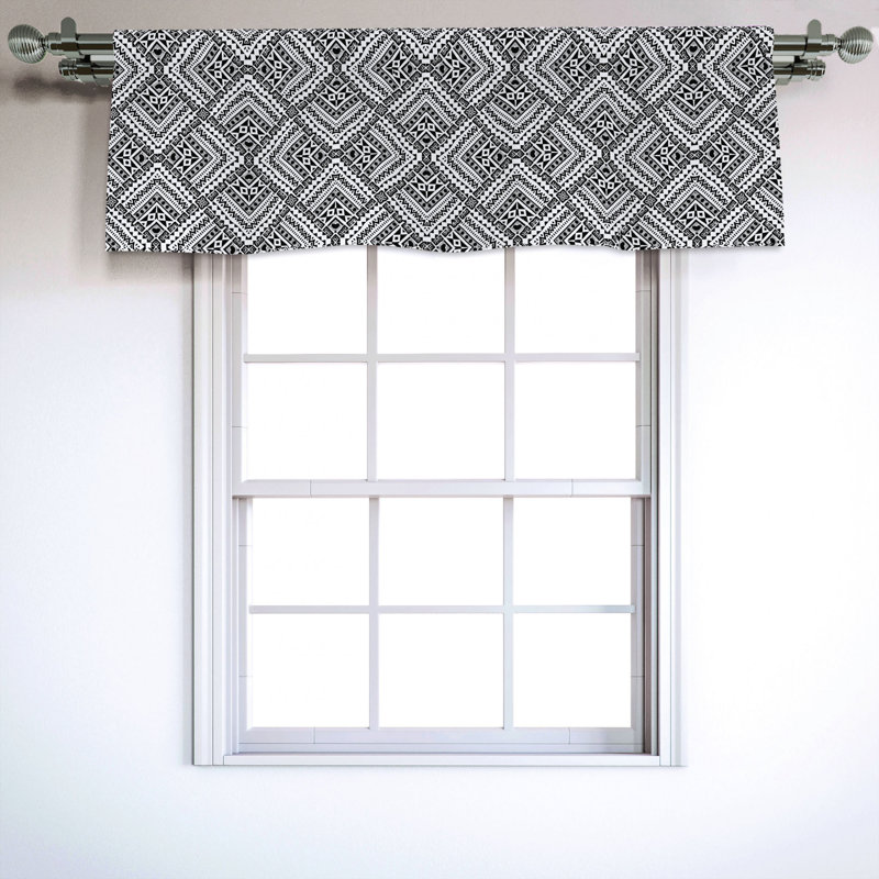 Sateen Ruffled Window Valance