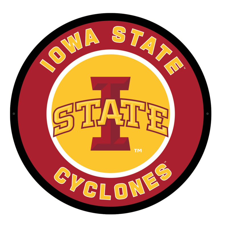 Enseigne murale 23 "NCAA Team, NCAA Iowa State