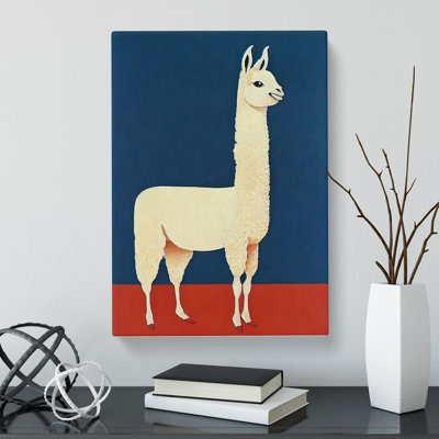 CAN-V0523-1443X Llama Soviet - Wrapped Canvas Print