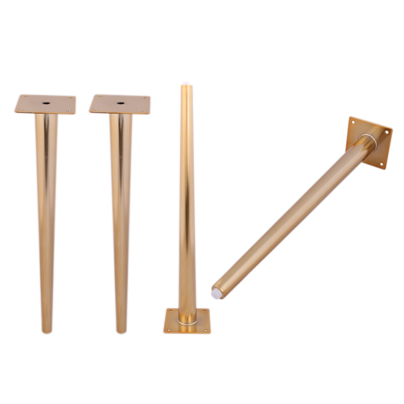 Pied de table en acier Jativa, H 18 po x l 3,125 po x P 3,125 po