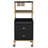 Utility Cart with Storage Drawers, Trolley with Metal Tool Holder and Basket-117586501-128124265