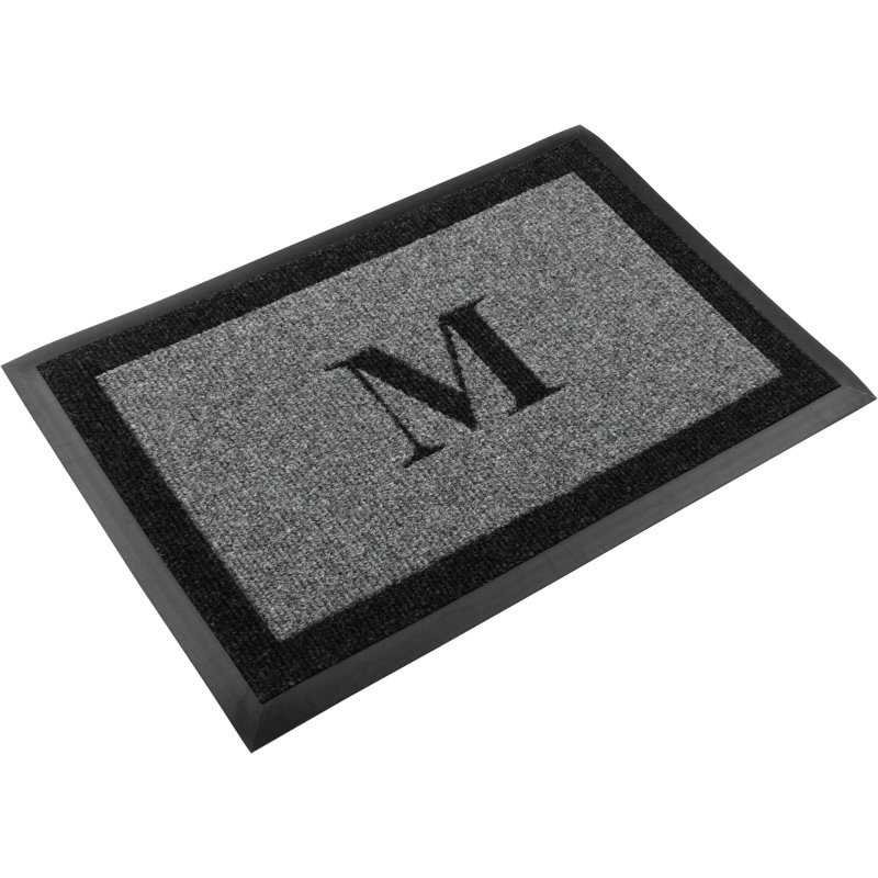 Tapis d'extérieur antidérapant Asai, Gris, M, l 36 po x L 60 po