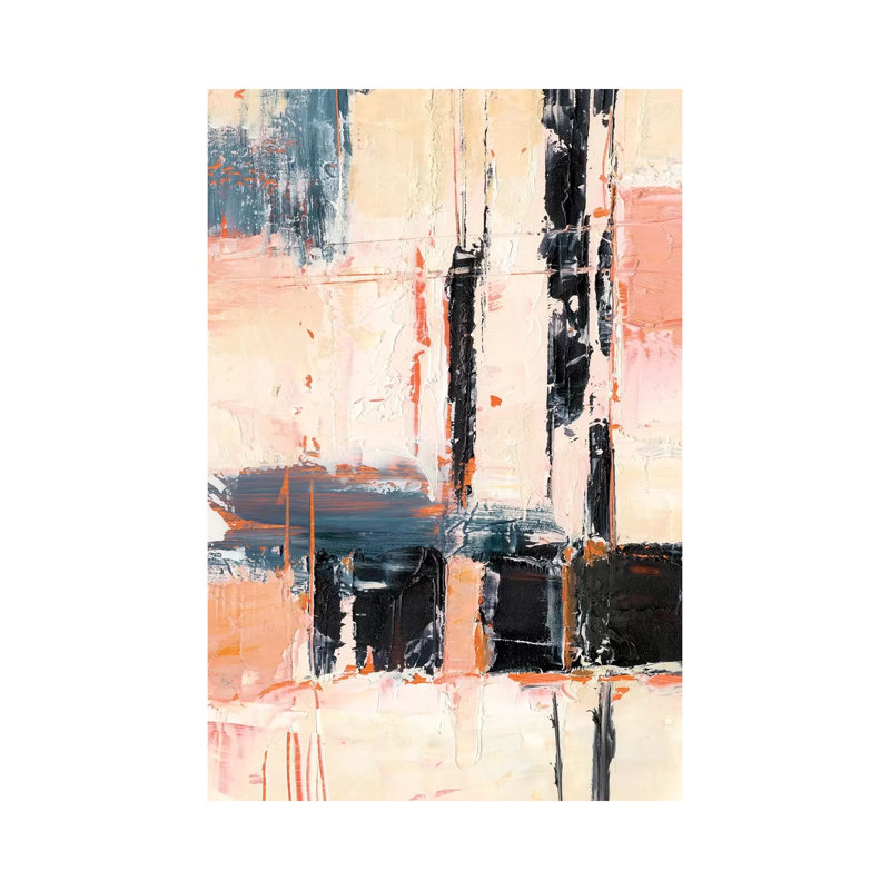 Corail et sable II par Ethan Harper - reproduction d'art, Pas de tapis, Toile tendue, H 12 po x l 8 po x P 0,75 po