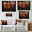 Masques rouges d'Afrique II sur bois-1073441287