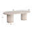 Octavia Mango Wood Pedestal Coffee Table with Ribbed Base-105585964