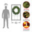 The Holiday Aisle® Memory-Shape Norwood Fir Wreath with White LED Lights-1557272617