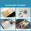 Évier de cuisine en acier inoxydable, 30 po x 22 po Lavabo fait à la main sur une cuve simple avec planche à découper et passoire-114728500