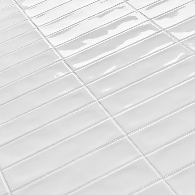 Lancaster 3x12 Polished Ceramic Subway Tile, White
