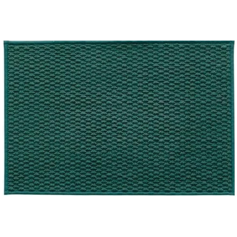 Tapis pour salle de bain à séchage rapide antidérapant 16 x 24 po vert foncé