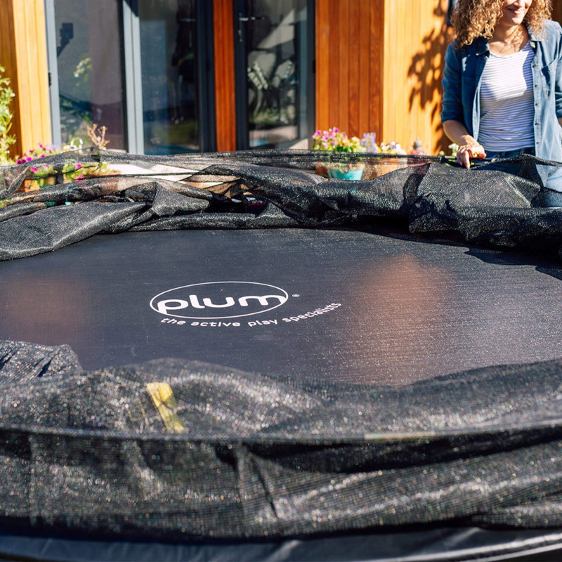 8' Backyard: Above Ground Trampoline with Safety Enclosure