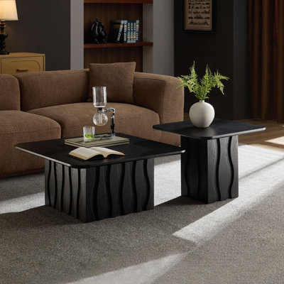 MDF Square Coffee Table Set Of 2