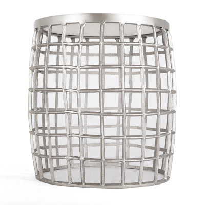 Tihara Metal Accent Stool by Orren Ellis