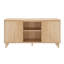 Meuble télé / buffet moderne 2 portes avec tablette centrale (59 x 16 x 30 po), blond-1713719108-1713719160