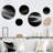 Black White Contemplative Abstraction I - Modern Waves Metal Wall Décor