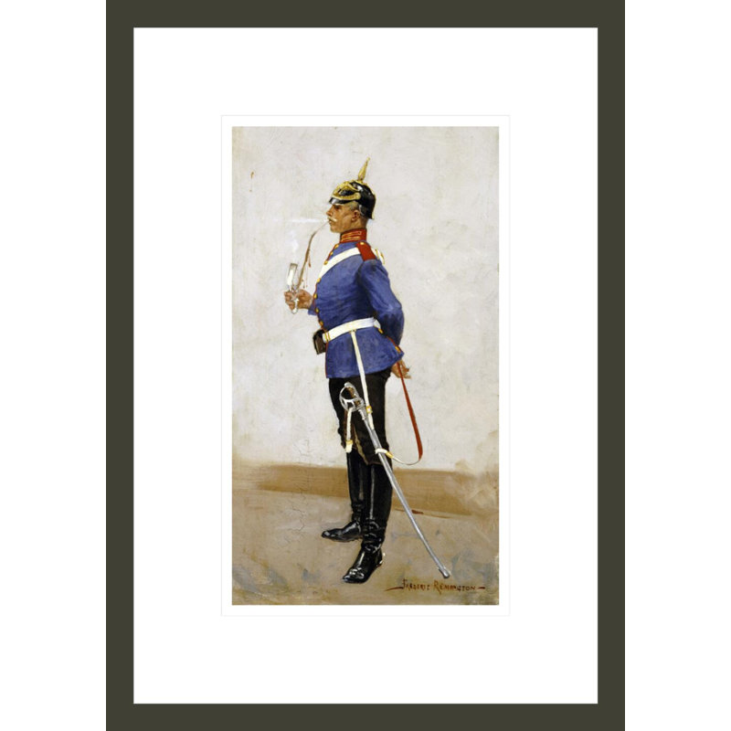 «Infantry Office Full Dress» par Frederic Remington, impression giclée encadrée, H 16,75 po x l 11,88 po
