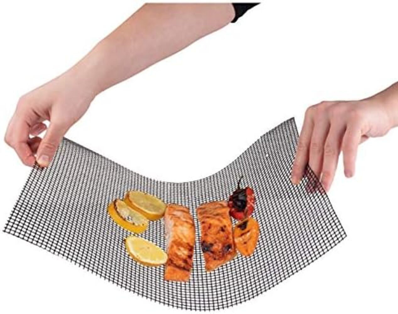 AmericanDirect Plastic Non-Stick Dishwasher Safe Grill Grid Mat