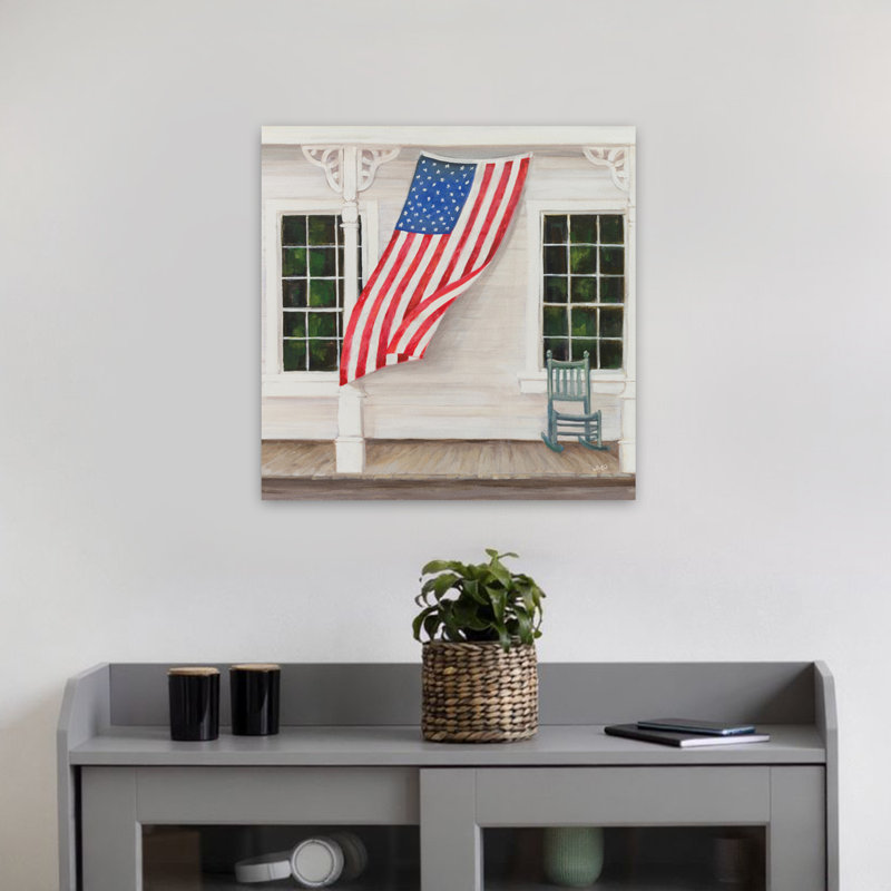 American Porch Crop, art contemporain, H 18 po x l 18 po