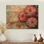 Horne - art mural en bois de chrysanthèmes-2041766243