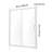 Semi-frameless Shower Door 57.7-59 x 70 in SGCC Tempered Glass 1/4in Chrome-117125184