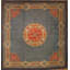 Tapis bleu antique en laine de taille artisanale Donegal