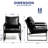 Upholstered Modern Accent Chair with Metal Frame-1657478156
