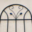 Ensemble de 2 treillis de jardin en métal 86,7 "x 19,7" antirouille pour plantes grimpantes