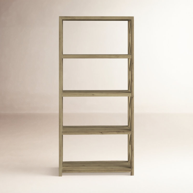 Lorne Etagere Bookcase, Natural