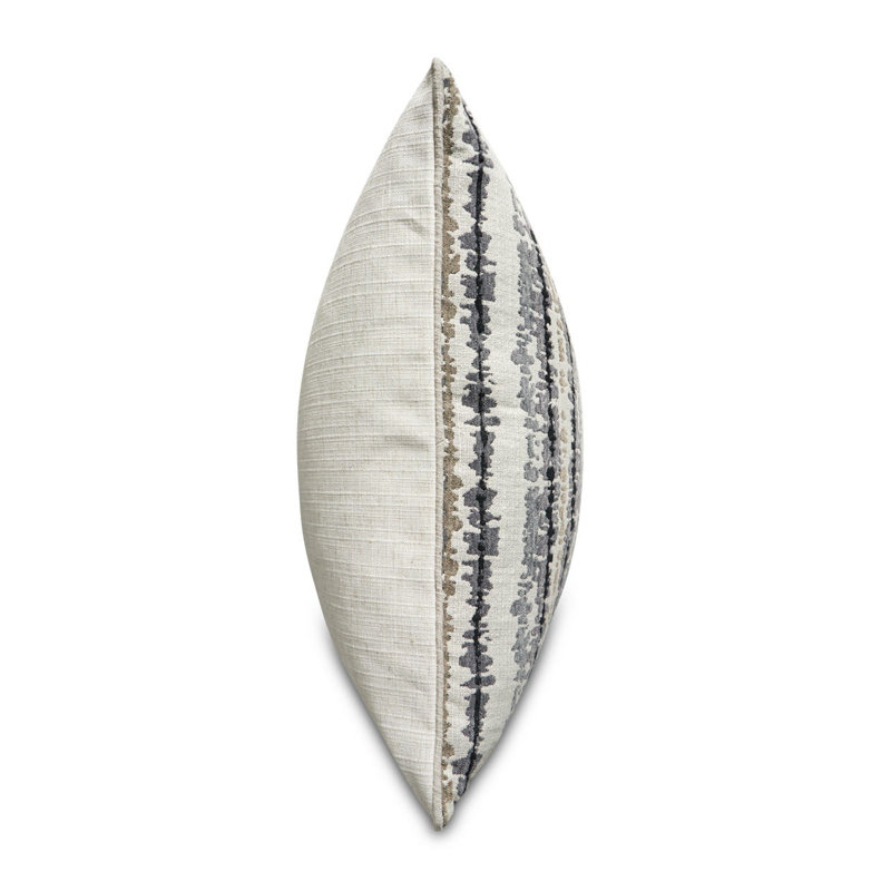 Antigua Square Pillow Cover & Insert, Coal Abstract