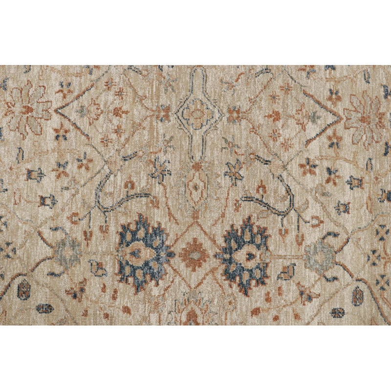 Oushak Hand Knotted Geometric Area Rug, Rectangle 8' x 10'
