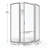 Deluxe W 68.625'' H Framed Neo-angle Reversible Shower Enclosure-1848665636