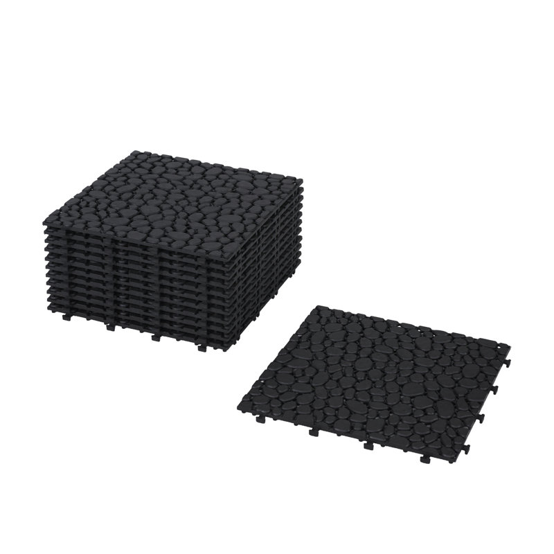 Interlocking Deck Tiles, Dark Gray